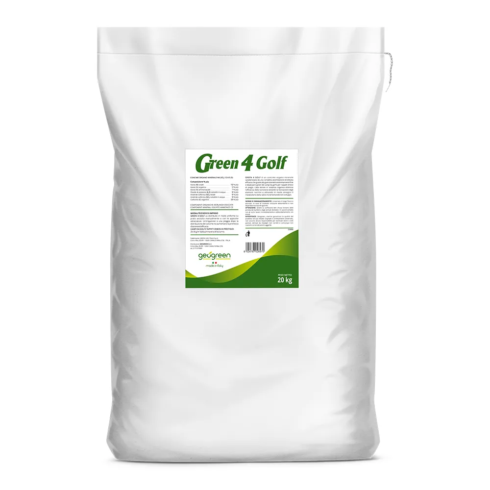 Prodotto concimante antistress e nutriente per giardino Green 4 Golf